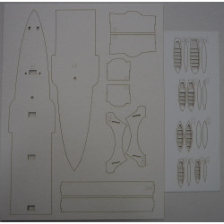 SMS "Zenta" - the Austro-Hungarian armored cruiser - a laser cut parts