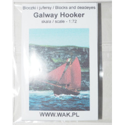Galway Hooker - Airijos burinis žvejybinis ir transportinis laivas – 3D spausdinti takelažo blokeliai ir jufersai