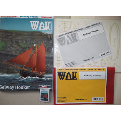 Galway Hooker - Airijos burinis žvejybinis ir transportinis laivas - rinkinys