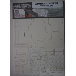 "Admiral Hipper" - the German heavy cruiser - a laser cut parts