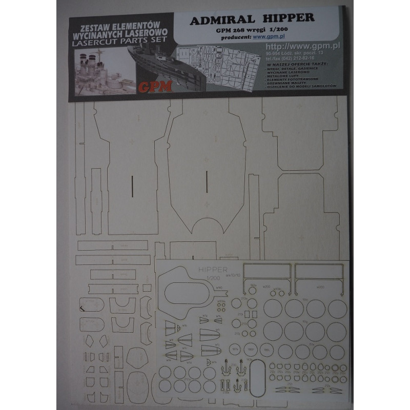 "Admiral Hipper" - the German heavy cruiser - a laser cut parts "Admiral Hipper" - the German heavy cruiser - a laser cut parts