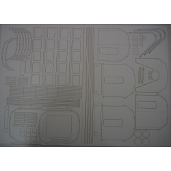ST44-935 "Gagarin" – the Soviet/ Polish diesel locomotive - a laser cut parts