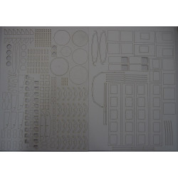 ST44-935 "Gagarin" – the Soviet/ Polish diesel locomotive - a laser cut parts