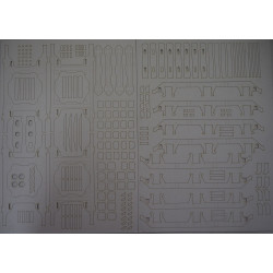 ST44-935 "Gagarin" – the Soviet/ Polish diesel locomotive - a laser cut parts