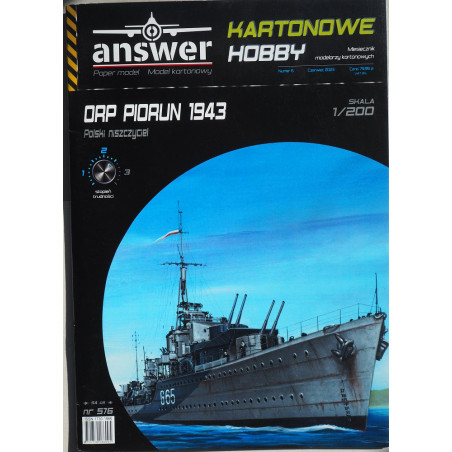ORP «Piorun» - польский эскадренный миноносец (вид 1943 года)