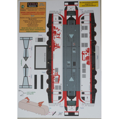 "RCP" electric train locomotive