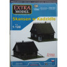 Two huts from Skansen in Kadzidl - a museum of folk architecture in Poland