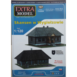 House and rectory from the Wygielzów open-air museum - a museum of folk architecture in Poland