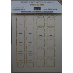 "PESA 218Mc" – Polish rail bus  - a laser cut parts
