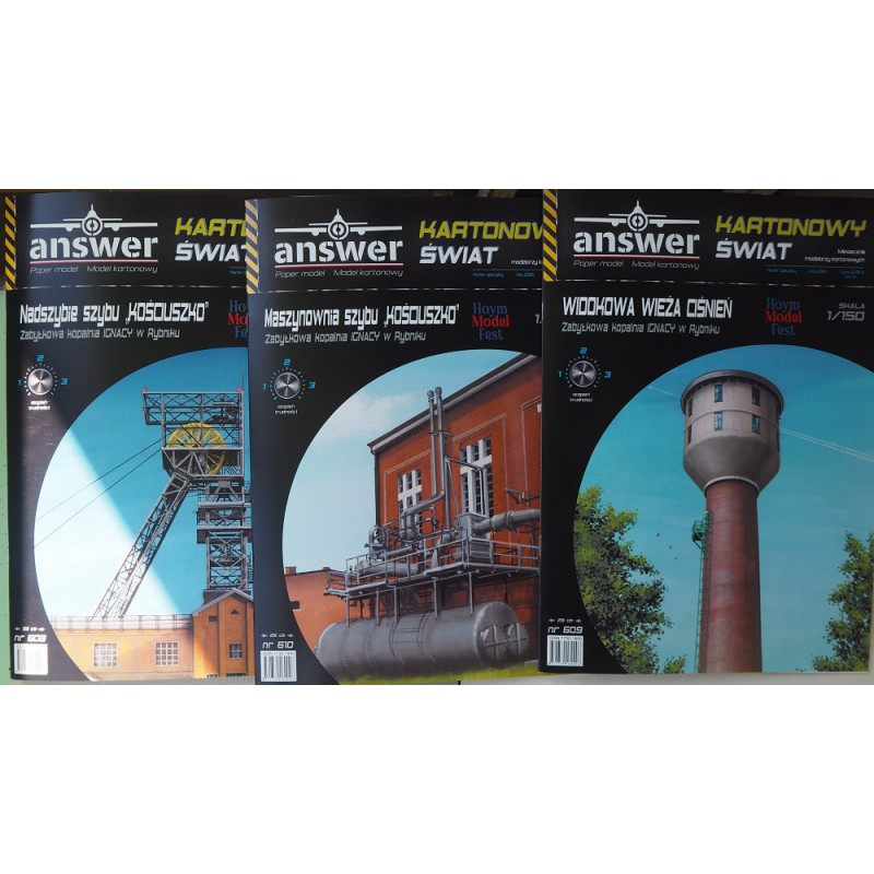 Комплекс шахты "Kosciuszko" в Рыбнике - набор Но. 1.