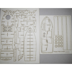 PBR 31 Mk. II "Pibber" - US river patrol cutter - a laser-cut details