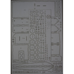 T-50 - the Soviet light tank - a laser-cut details