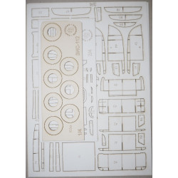 ZIS-112 (1951) - the USSR racing car - a laser-cut details