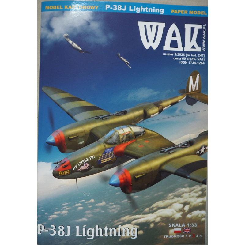 Lockheed P-38J «Lightning»– американский истребитель дальнего действия