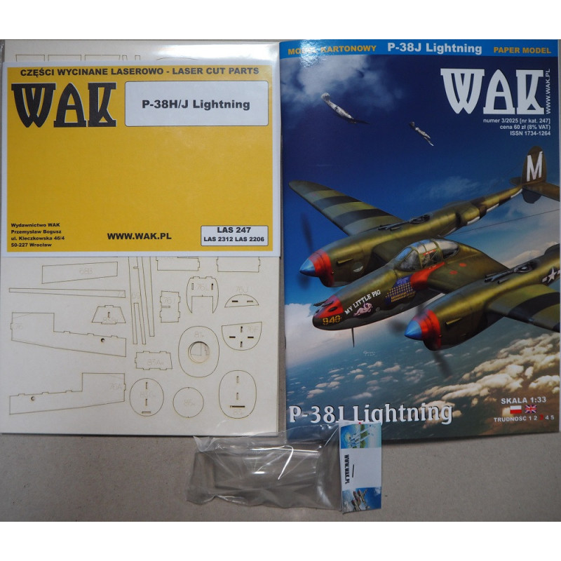 Lockheed P-38J „Lightning“ – JAV tolimojo veikimo naikintuvas - rinkinys