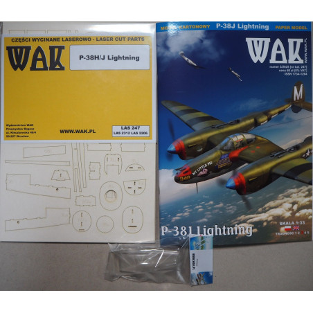 Lockheed P-38J "Lightning" - the American long range fighter - a kit