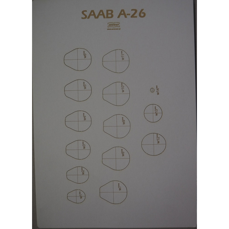 SAAB A26 - Švedijos povandeninis laivas - lazeriu pjautos detalės