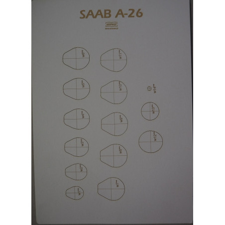 SAAB A26 - Švedijos povandeninis laivas - lazeriu pjautos detalės