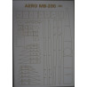 Aero MB-200  - the Czechoslovak bomber - a laser cut parts