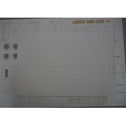 Aero MB-200  - the Czechoslovak bomber - a laser cut parts