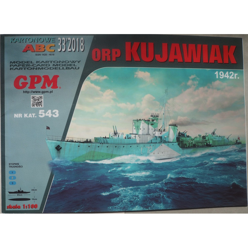 ORP "Kujawiak" - Lenkijos eskortinis minininkas (1942 m išvaizda)
