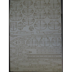 „Charlemagne“ – the French escadre battleship - lasser cut details
