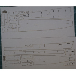 IJN "Tachibana" - the Japanese escort destroyer - a laser-cut details