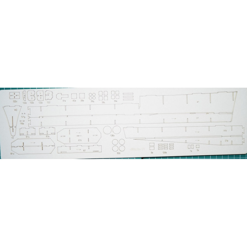 USS "Bagley" (DD-386) - JAV Eskadrinių minininkų lyderis - lazeriu pjautos detalės