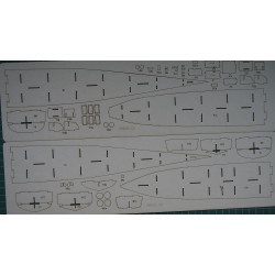 USS "Bagley" (DD-386) - JAV Eskadrinių minininkų lyderis - lazeriu pjautos detalės