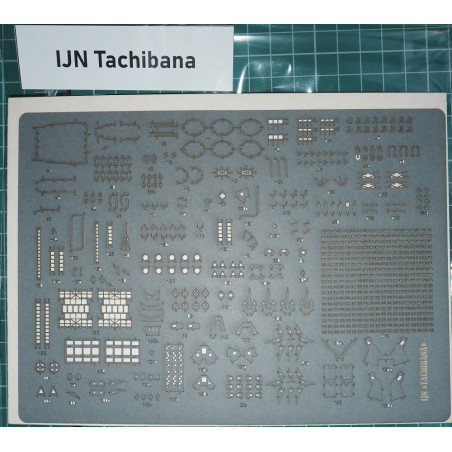 IJN «Tachibana» — японский эскортный эсминец - вырезанные лазером детали оснастки
