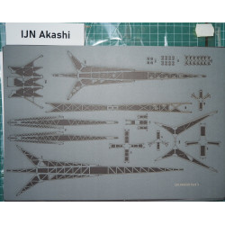 IJN «Akashi» — ремонтное судно Императорского флота Японии - вырезанные лазером детали оснастки