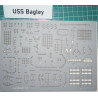 USS "Bagley" (DD-386) - JAV Eskadrinių minininkų lyderis - lazeriu pjautos įrangos detalės