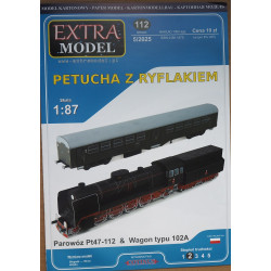 "Petucha" and "Ryflak" - the Polish steam locomotive Pt47-112 and passenger vagon type 102A