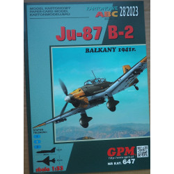Junkers Ju-87B-2. 1941 m. Balkanai - Vokietijos smingamasis bombonešis