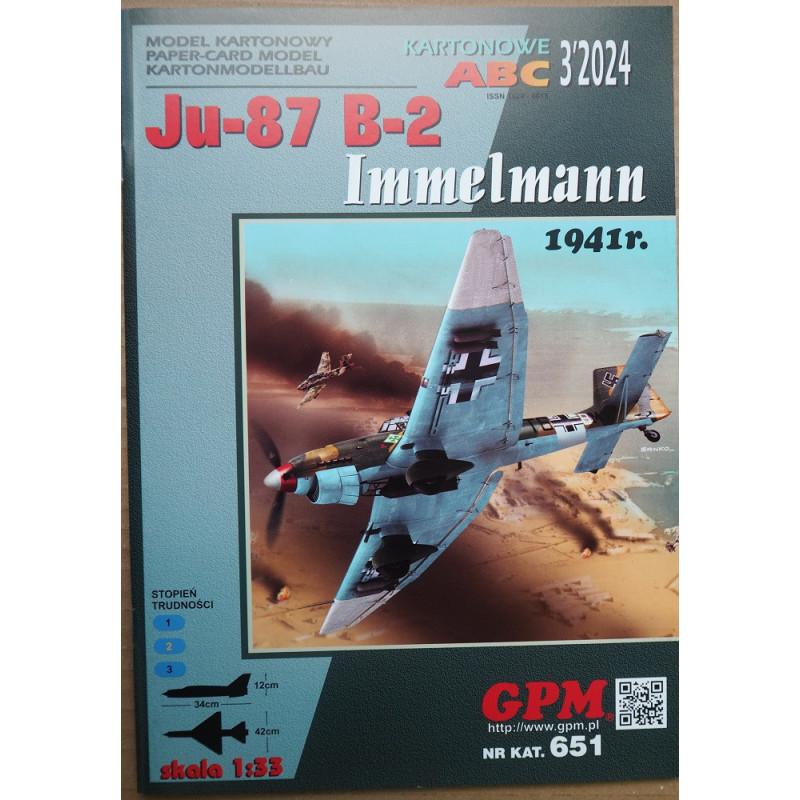 Junkers Ju-87B-2. 1941 «Immelmann» — немецкий пикирующий бомбардировщик