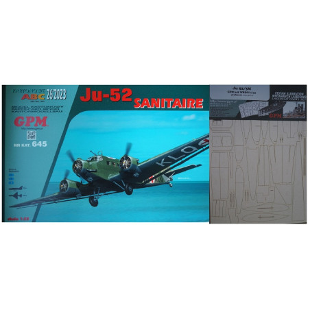 Junkers Ju-52/ 3m "Sanitaire" - the German sanitarian transport aircraft - a kit