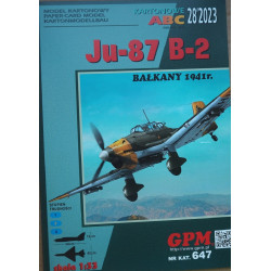 Junkers Ju-87B-2. 1941 m. Balkanai - Vokietijos smingamasis bombonešis - rinkinys