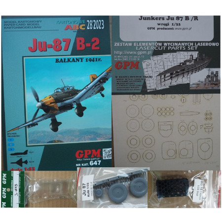 Junkers Ju-87B-2. 1941 Балканы — немецкий пикирующий бомбардировщик - набор