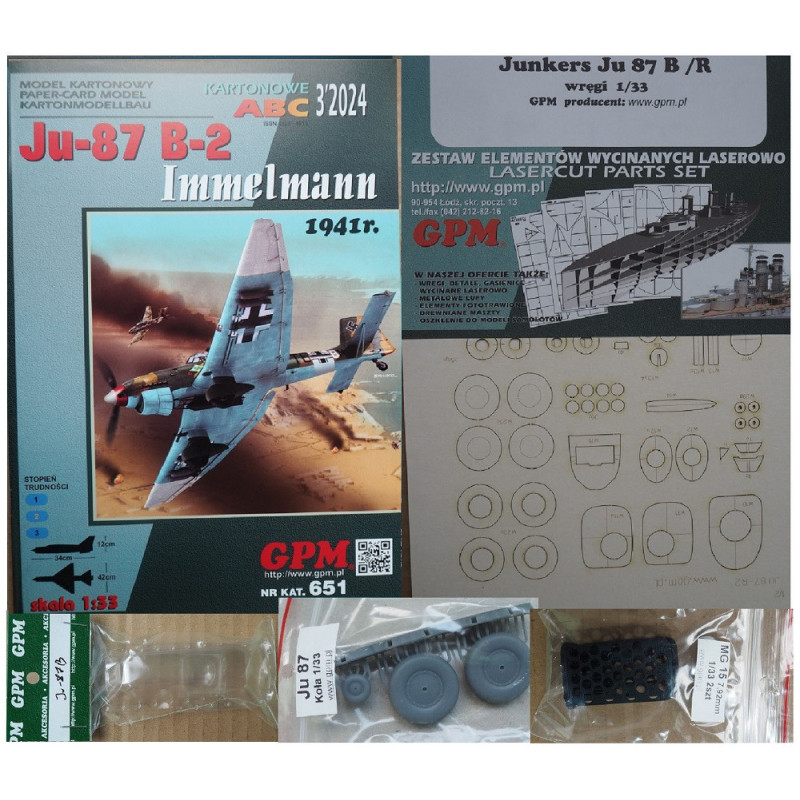 Junkers Ju-87B-2. 1941 "Immelmann" - the German diving bomber - a kit