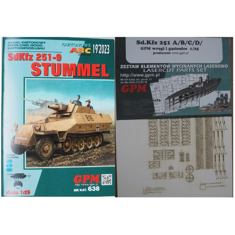 Sd. Kfz. 251-9 „Stummel“ – the German fire support armored vehicle - a kit
