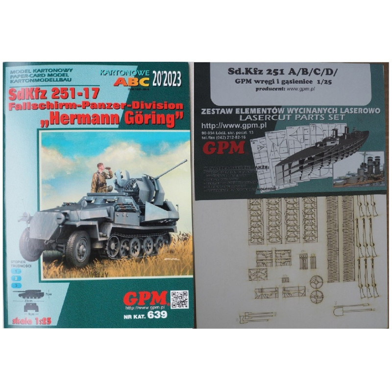 Sd. Kfz. 251-17 Fallschirm-Panzer-Division „Hermann Goring“ – the German anti-aircraft gun armed armored car - a kit