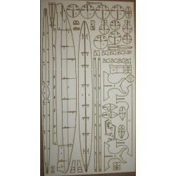 "Minoga" - the submarine of Tsarist Russia - a laser-cut details