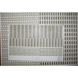 T-50 - TSRS lengvasis tankas - lazeriu pjauti ir graviruoti vikšrai