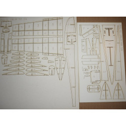 PZL-12 (PZL-H) – the Polish amphibian aircraft – prototype - the laser cut parts