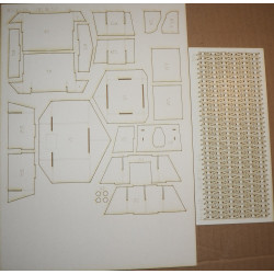 Typ 3 "Ho-Ni" III - Japanese self-propelled artillery unit - the laser cut parts