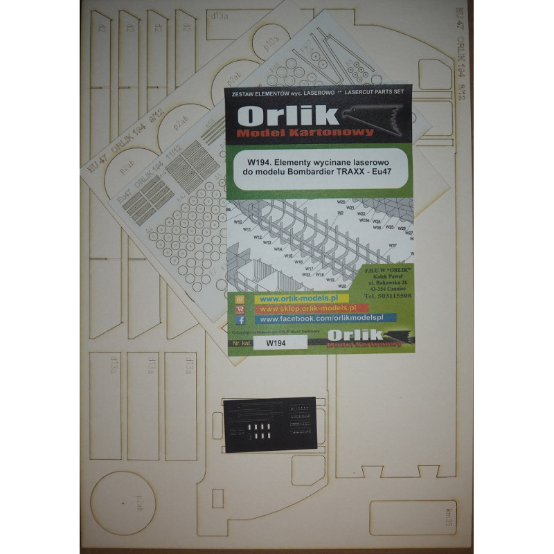 „Bombardier“ TRAXX P160DC - EU47 – Vokietijos gamybos Lenkijos elektrinis lokomotyvas - lazeriu pjautos detalės