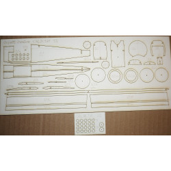 Sopwith "Swallow" - the British fighter – prototype - the laser cut parts