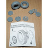 Republic P-47 D-22 „Thunderbolt“ „Pengie III“  – the – US heavy fighter  - the plastic 3D wheels