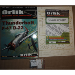 Republic P-47 D-22 „Thunderbolt“ „Pengie III“  – the – US heavy fighter (offset) - a set