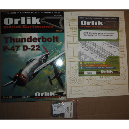 Republic P-47 D-22 „Thunderbolt“ „Pengie III“  – JAV sunkusis naikintuvas (ofsetas) – rinkinys